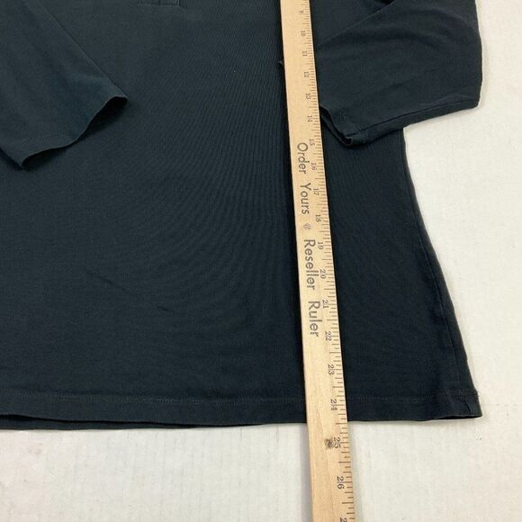 Talbots T-Shirt FADED Black Stretch Tee 3/4 Sleeve Cotton Blend Top M Medium - Picture 6 of 10